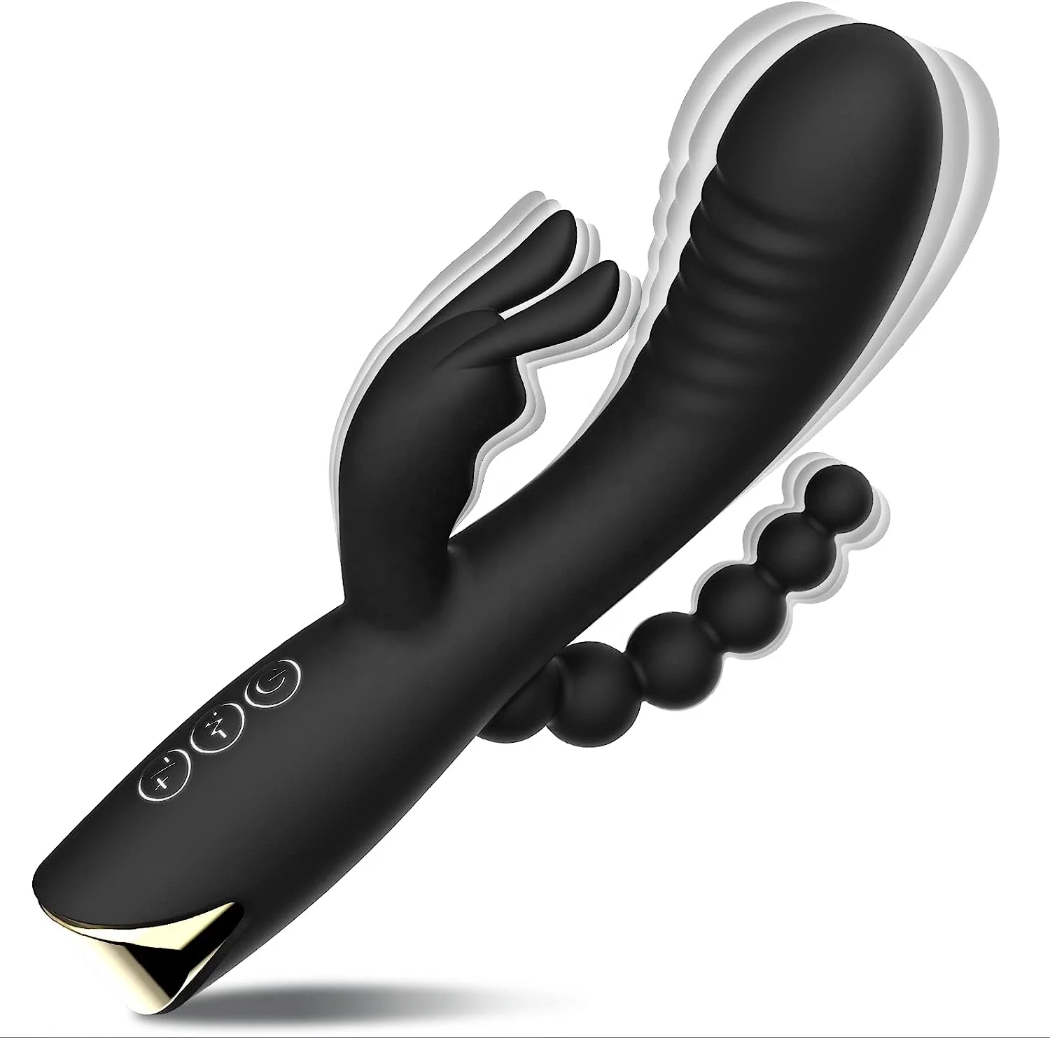 Double G Spot Rabbit Vibrator dildo with Heating Rose Sex Toys for Clitoris Stimulation Dual Motor Girl Masturbation Vibrador