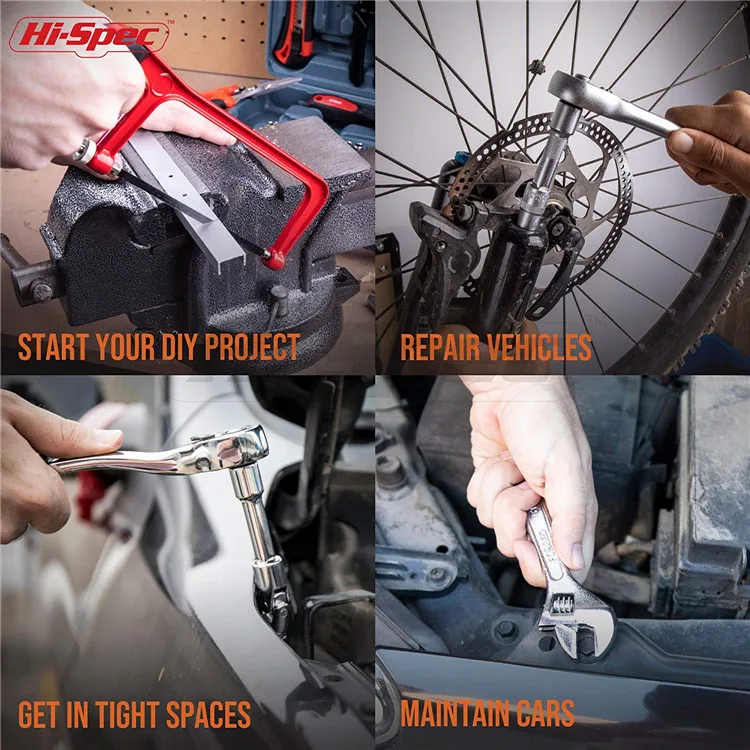 91 Piece Chrome Vanadium Tool Box Set With Most-Reached for Home & Garage Repair Hand Tools in a Aluminum Tool Case