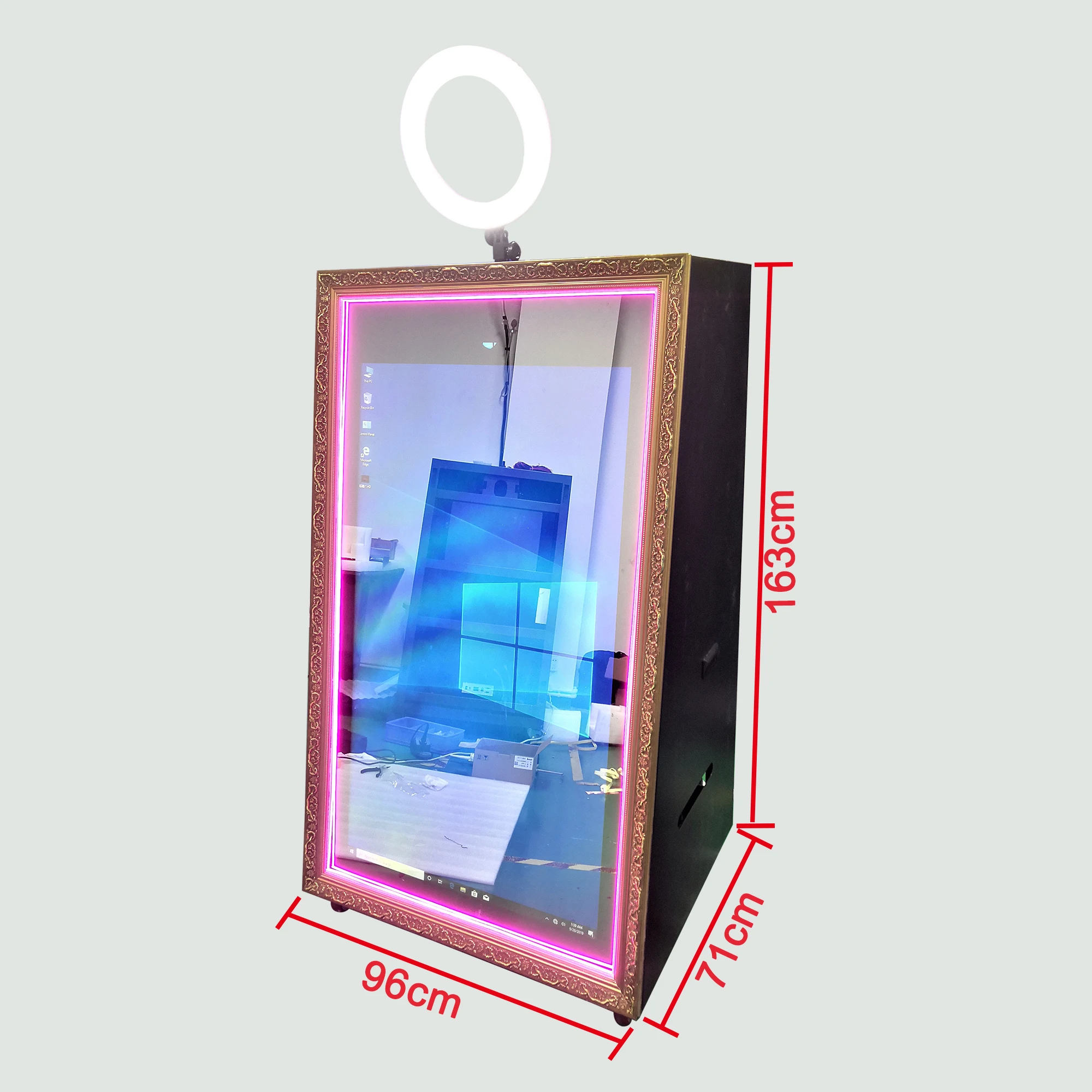 65 дюймов интерактивный сенсорный ЖК-экран для рекламы photo booth киоск