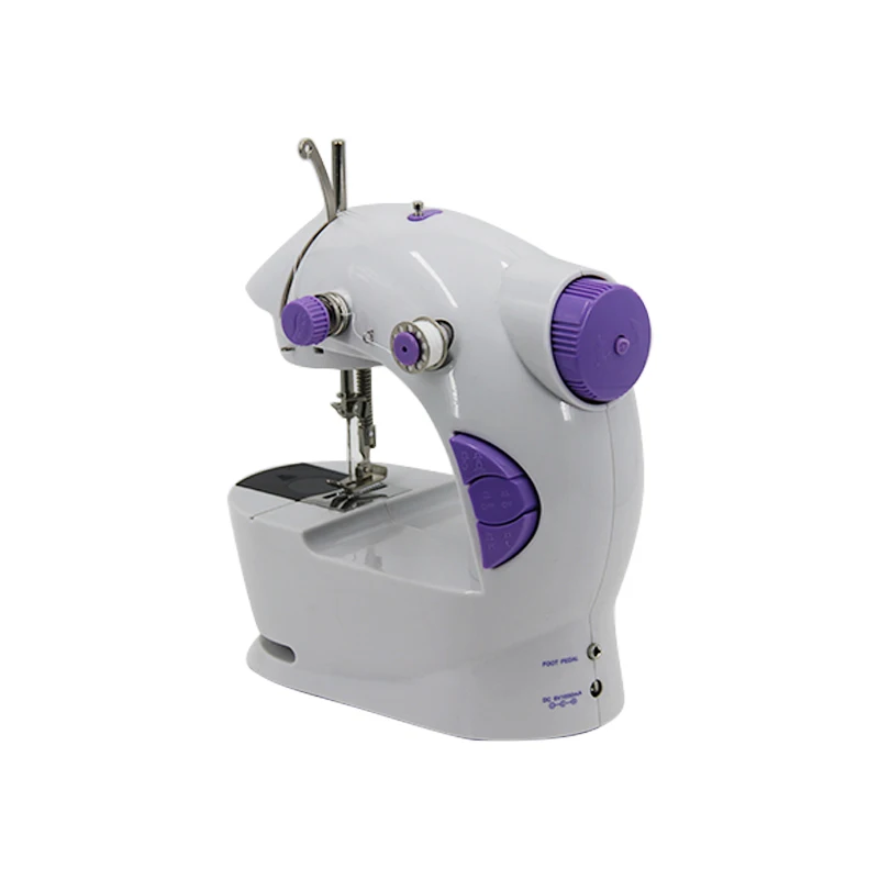 Cheap Electric Mini Sewing Machine Portable Home Electric Garment Sewing Machine Handheld Clothes Maker Cloth Stitching