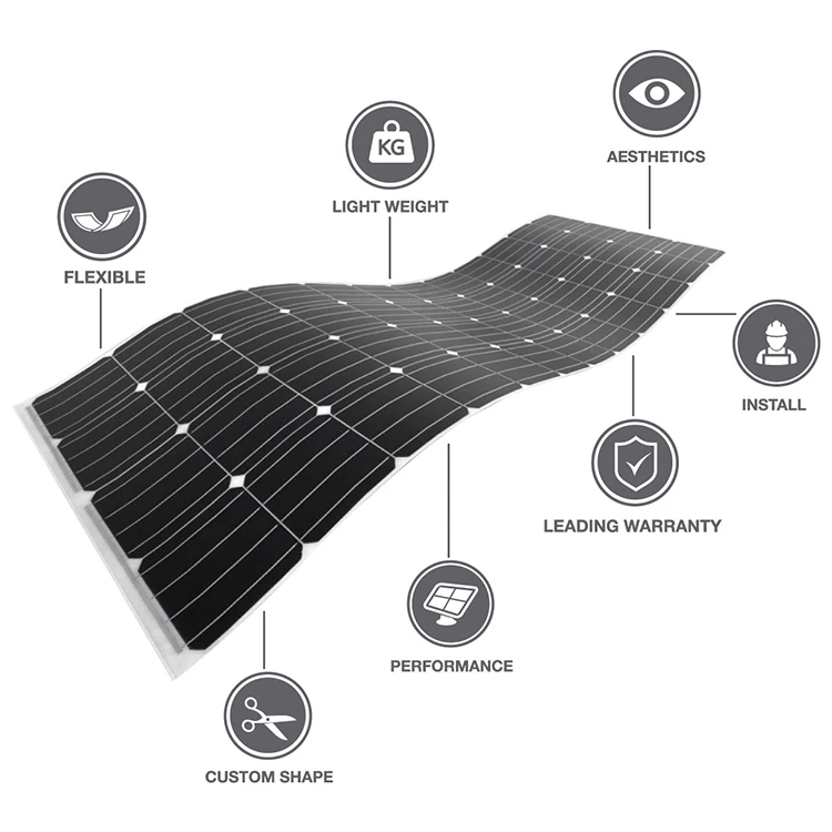 Waterproof Folding etfe 300 watt sunpower flexible solar panel