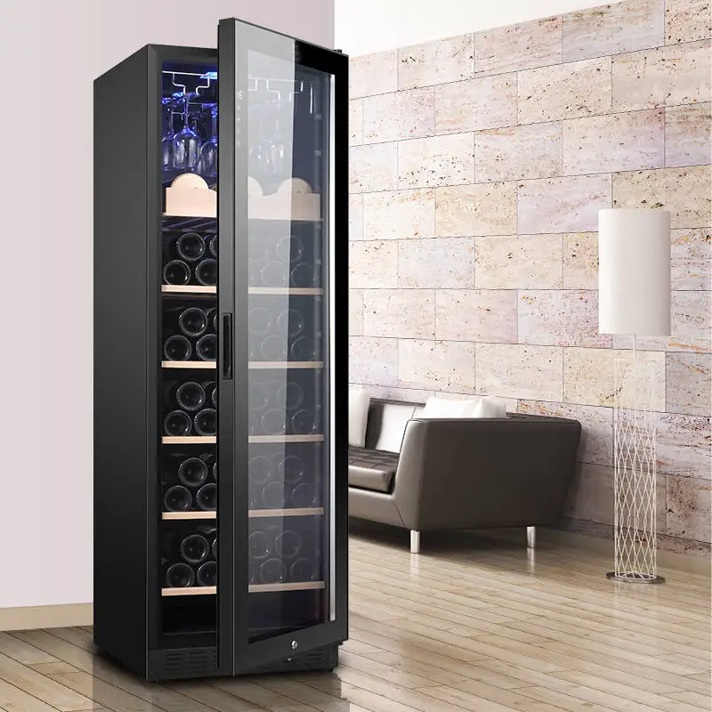 LANYI Hot Sale LZ-270L1 Wine Cooler 101 Bottle Wine Chiller Single Door Low Noise Wine Cooler Refrigerator