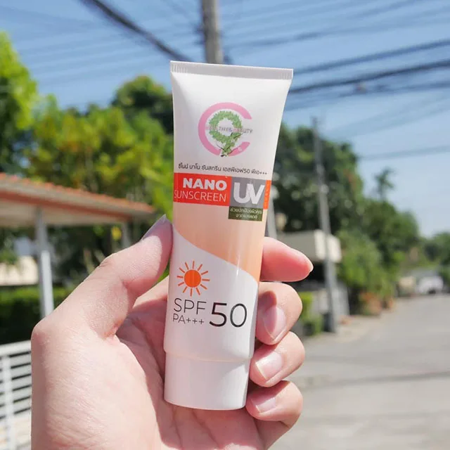 Наносолнцезащитный крем для солнцезащитного крема Таиланд C9 SPF50 +++ оксид цинка солнцезащитный мужчин и женщин