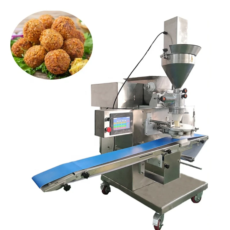 Automatic Stainless Steel Falafel Kibbeh Kubba Maamoul Making Encrusting Machine