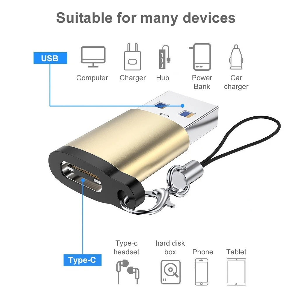 PUJIMAX type c to usb 3.0 otg adapter for laptop Xiaomi Samsung Huawei mobile phone convertor portable convenience