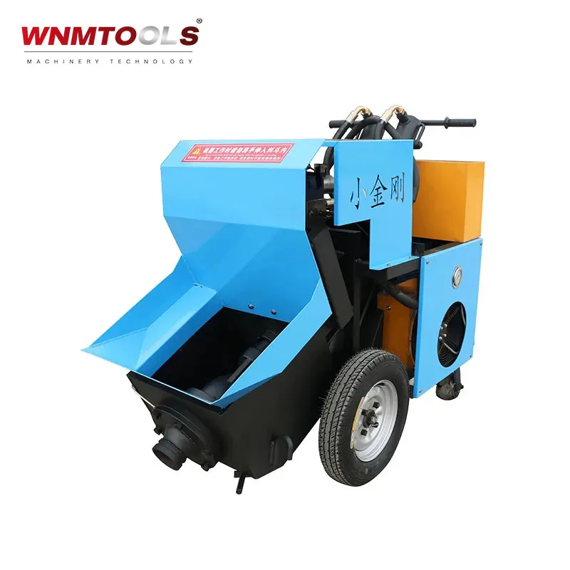 High- Powered Engine Enjoying High Reputation Mini Concrete Pump Machine / Small Concrete Pump Pumping Electrical Engine