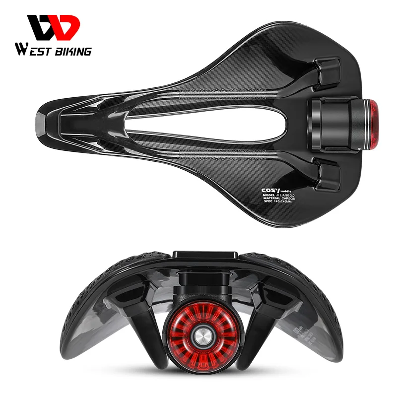 WEST BIKING Bicycle Saddle Mount Rear Lamp Stand Quick Release Bicycle Seat Cushion Tail Light Bracket Bike Saddle Lamp Stand