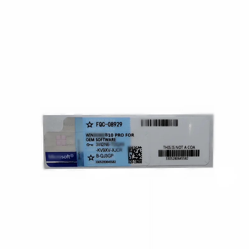 OEM ключ 12 месяцев гарантии лицензии онлайн активации синяя этикетка COA стикер Win 10