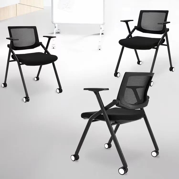 Factory wholesale cheap home stackable Plastic chair simple backrest training chair office chair
