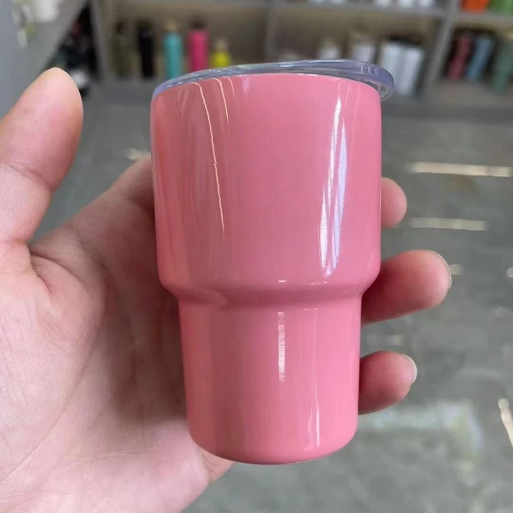 2oz 3oz tumbler shot glass sublimation blank Stainless steel double wall metal small mini tumbler with straw