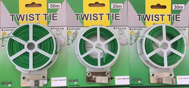 Decorative Plant Garden Twist Tie Coco Fibre Pole Recoil Nylon Starter Rope Tool Set Twisted Polypropylene Twine