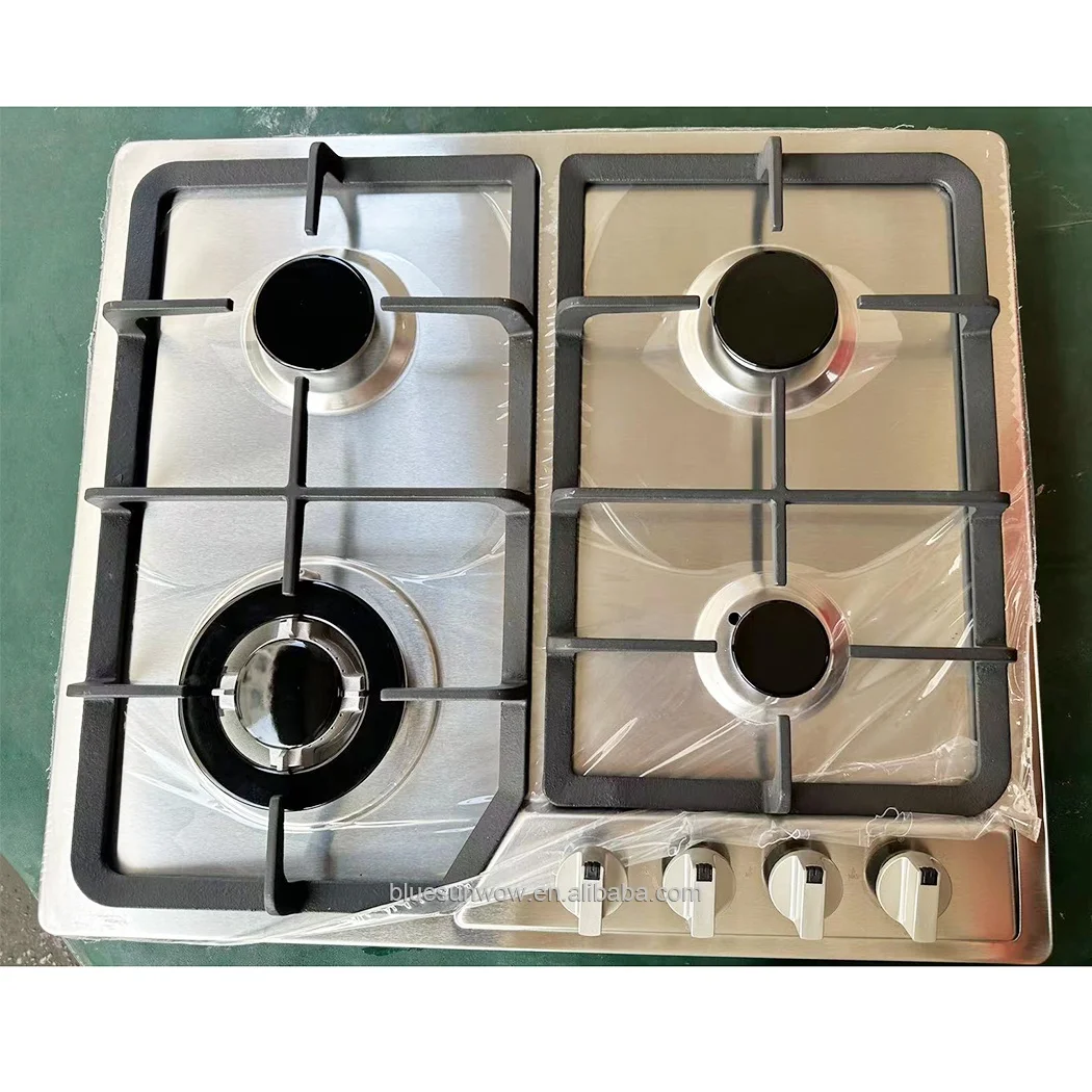 Fashion Attractive Design Reasonable Price 4 Burners Gas Stove Cooking Gas Cooktop Tempered Glass Gas Hob