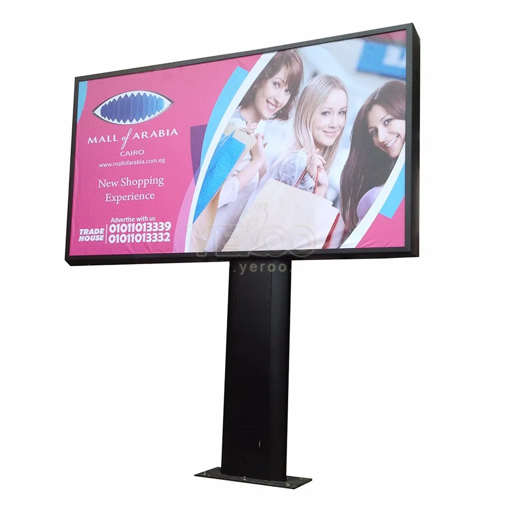 Outdoor Roadside Aluminum Profile Scrolling Light Box Advertising Billboard Price
