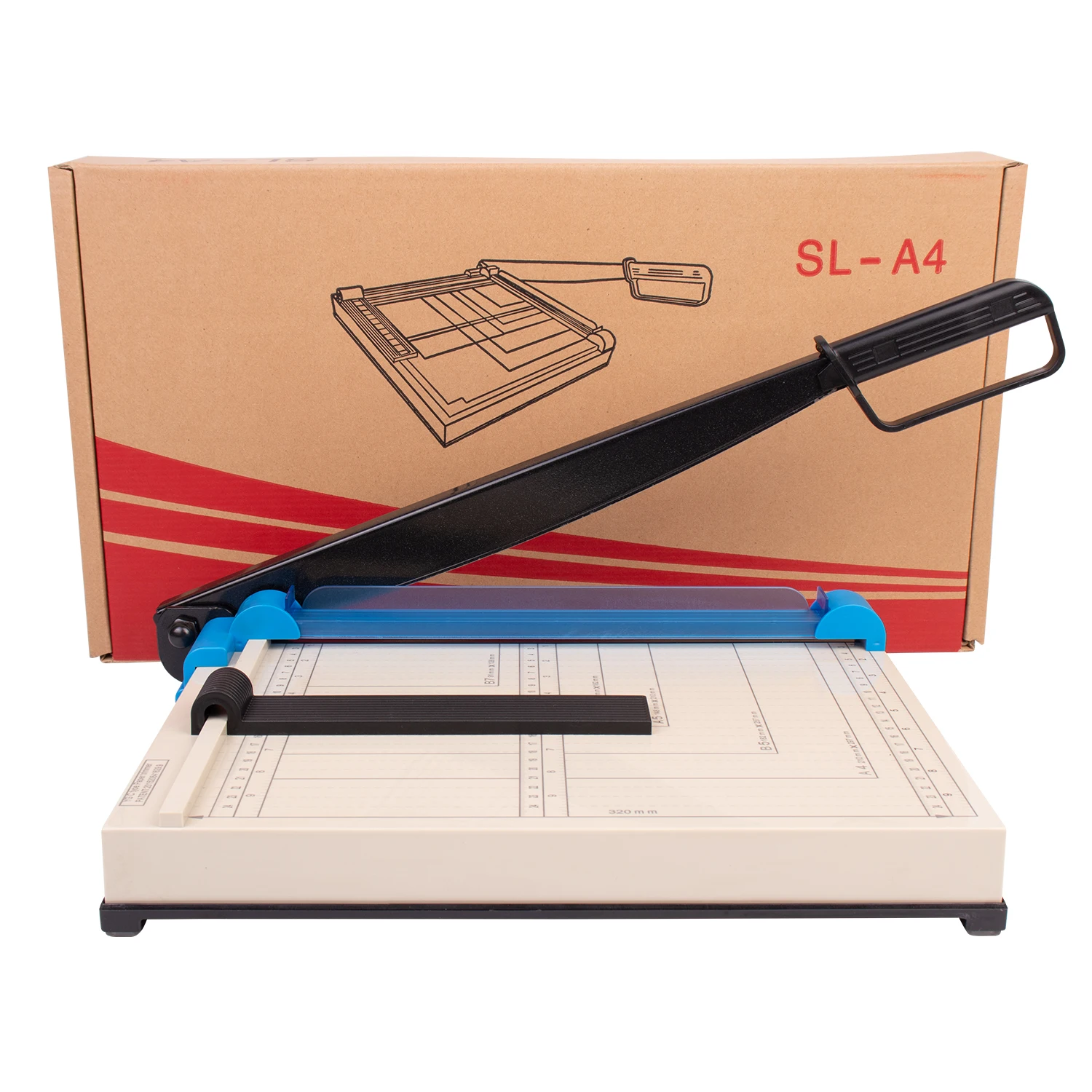 ZEQUAN Heavy Duty Paper Trimmer A4 Manual Guillotine Desktop Paper Cutter with Sturdy Base