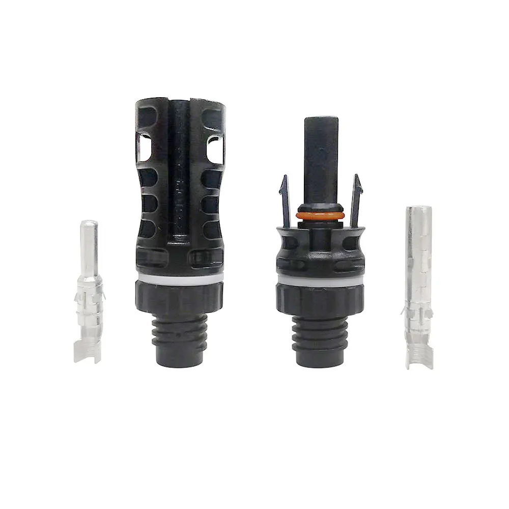 TUV Customized IP 68 Waterproof solar Connector male and female Ip68 PV  Connector 1500V Solar Panel Cable Connector