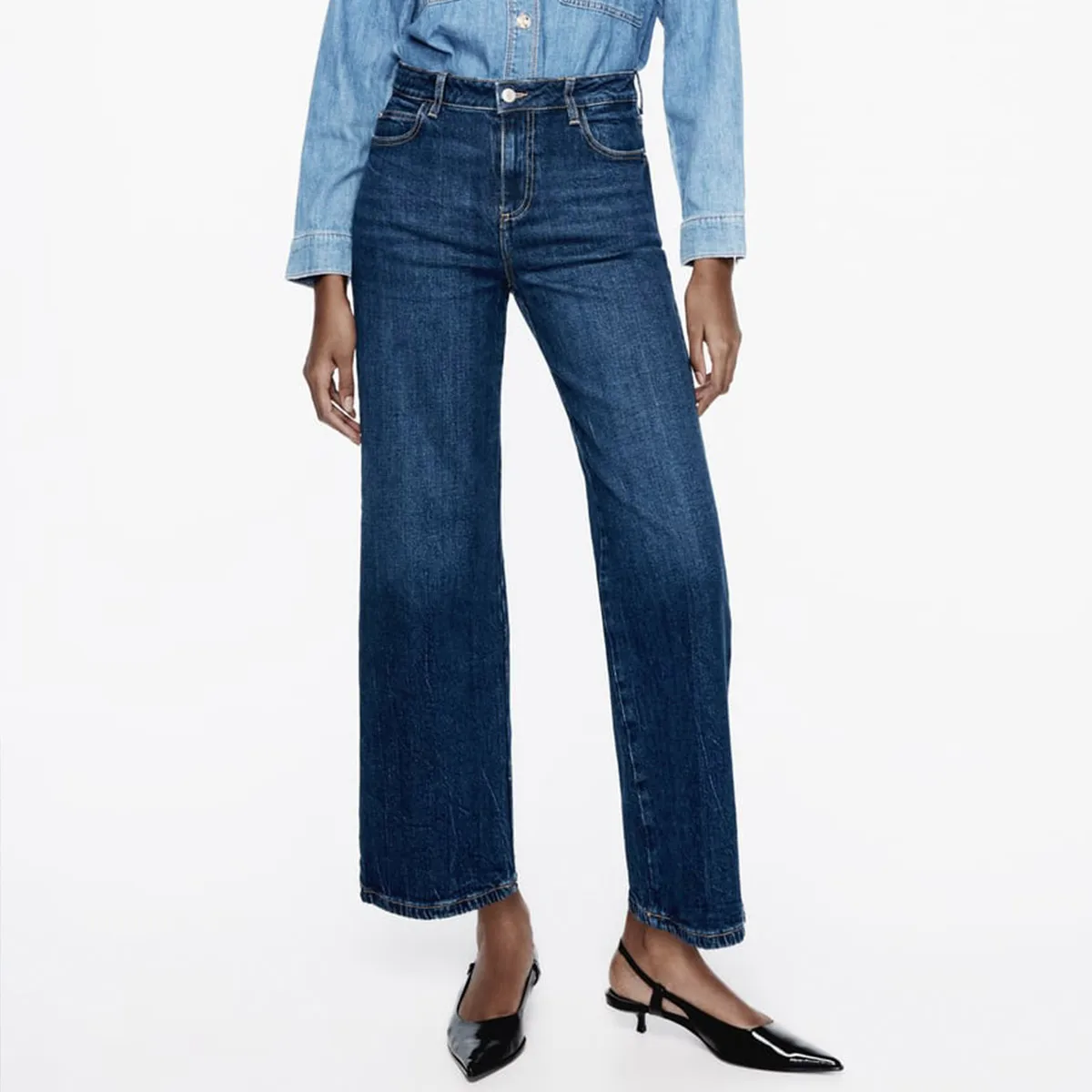 Casual Wide Leg Pants Woman jeans High Waist Loose Straight Denim Pant Oversize Long Trousers Women Wide Leg Jeans