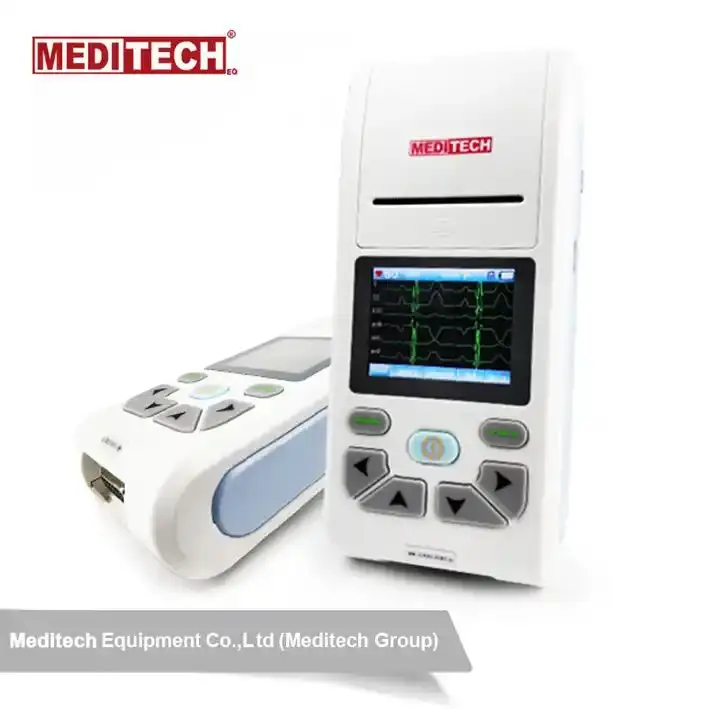 CE Approved Medical Equipment Small Size Touch Screen PC ECG Software for Data Transfer 3 Channels Display