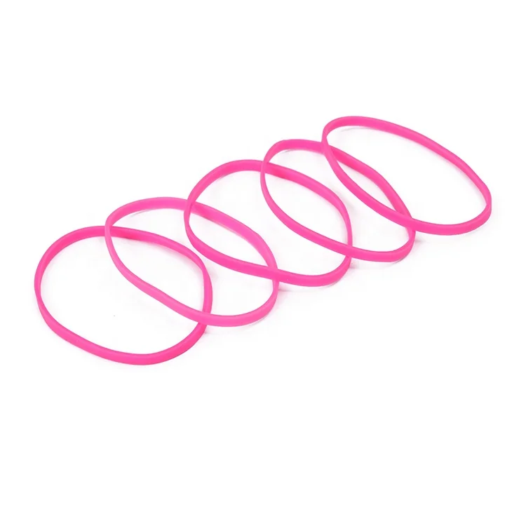 Customized Red Color Natural Durable Anti-aging Industrial Bundling TPR Rubber Band Manufacturer Rubber Band for School Home