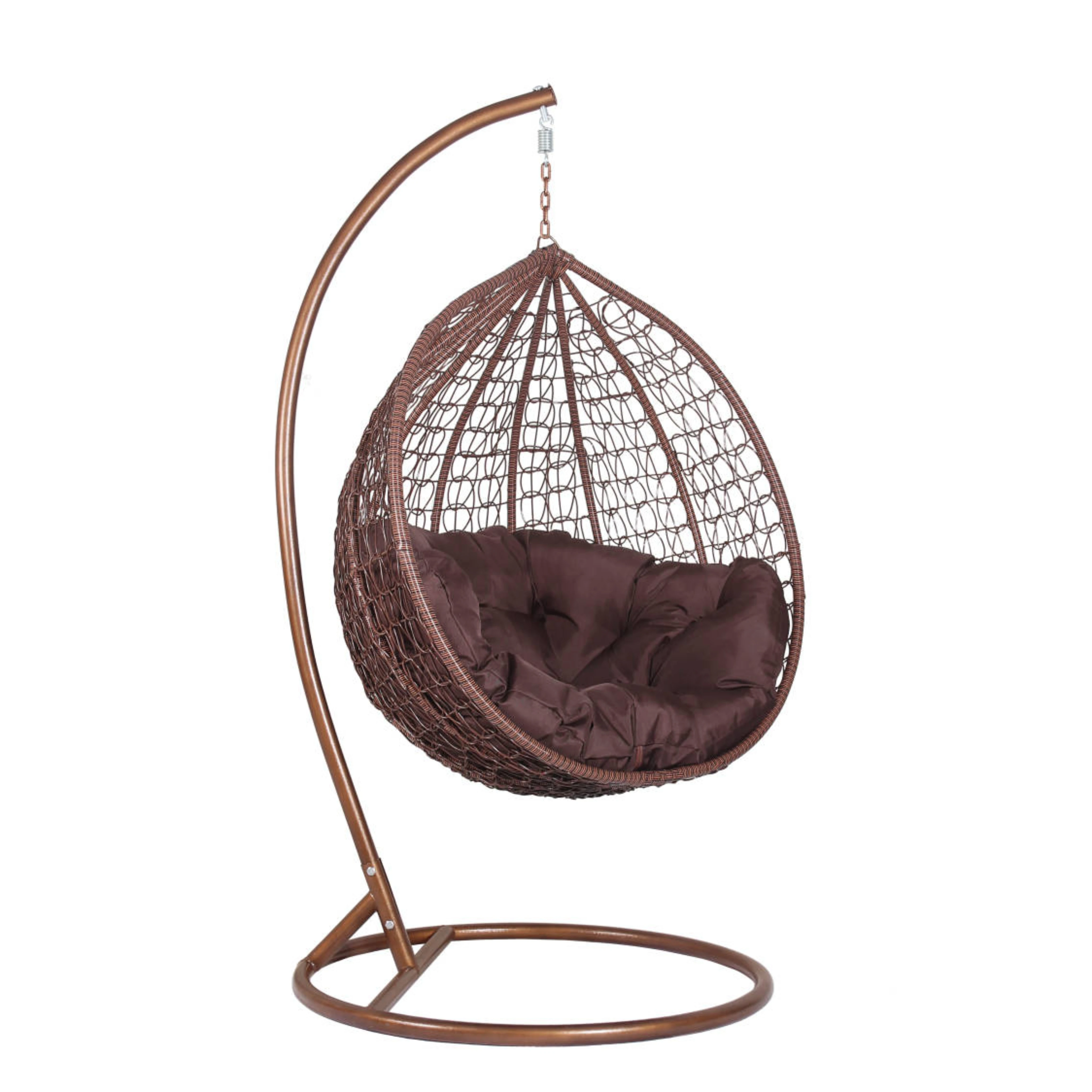 Outdoor Furniture Patio Swings Hanging Egg Swing cocoons Chair with Metal Stand Indoor Wicker Rattan Garden hanging chair