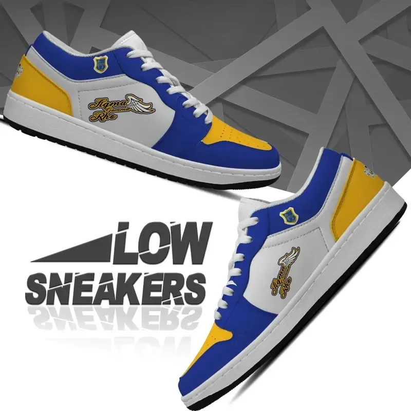 Sigma Gamma Rho Sorority Poodle Wings Flat Platform Shoes Plus Size 47 Skate Shoes leisure New Chic Men Tide Low Top Sneakers