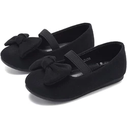 Custom Wholesale Girls Ballet Flats Shoes High Quality Bowknot Fashion Cute Wedding Party Princess Dress Shoe