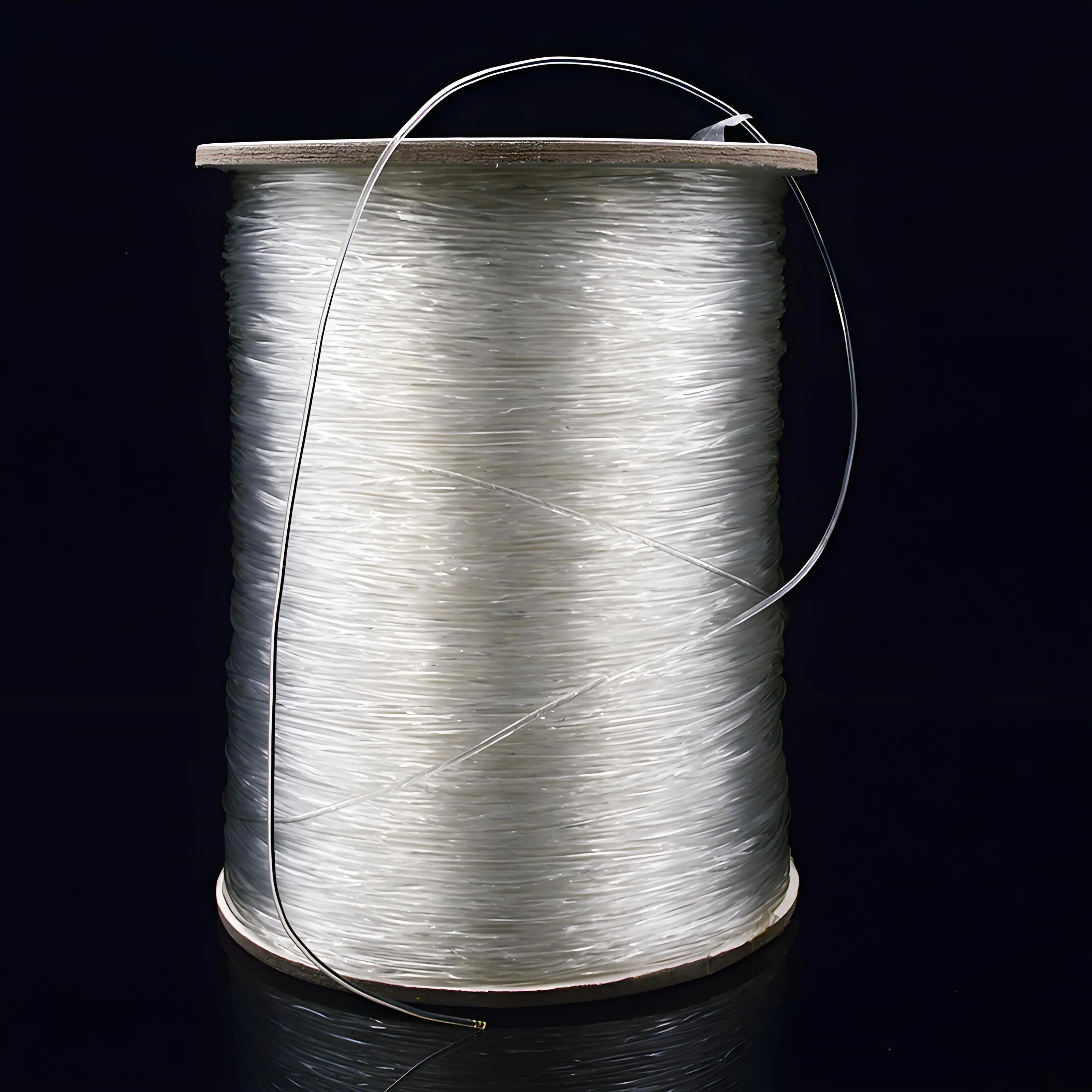 Custom eco-friendly 0.5mm 1mm transparent bead thread tpu clear elastic cord