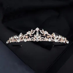 Женская Блестящая повязка для волос TS011, европейская шикарная повязка для волос с блестящими фианитами, свадебные аксессуары для волос невесты