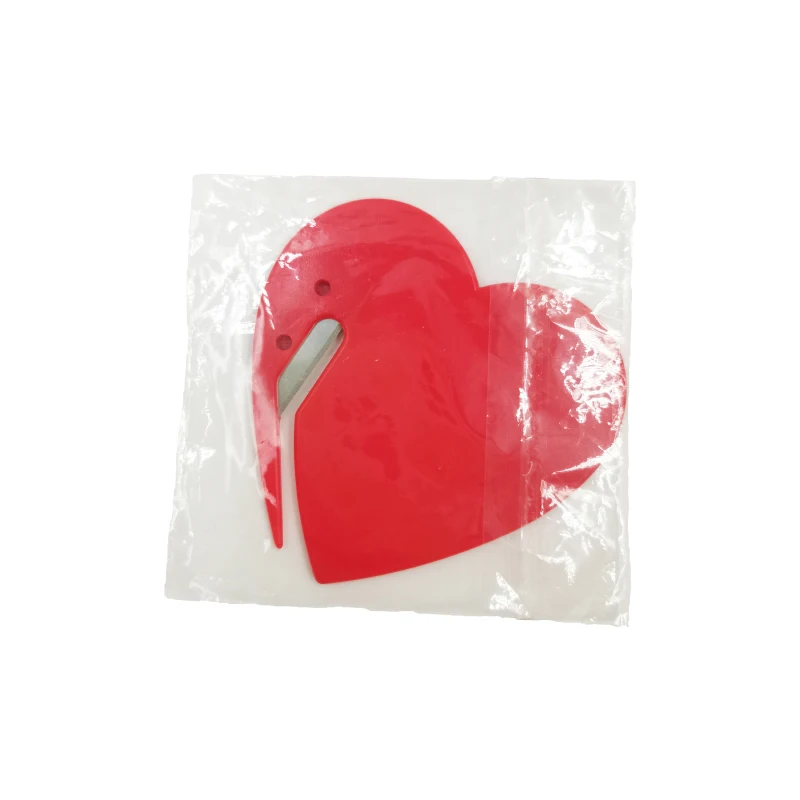 multifunction pocket knife plastic heart shape envelop opener handheld cute small cutter cutting paper