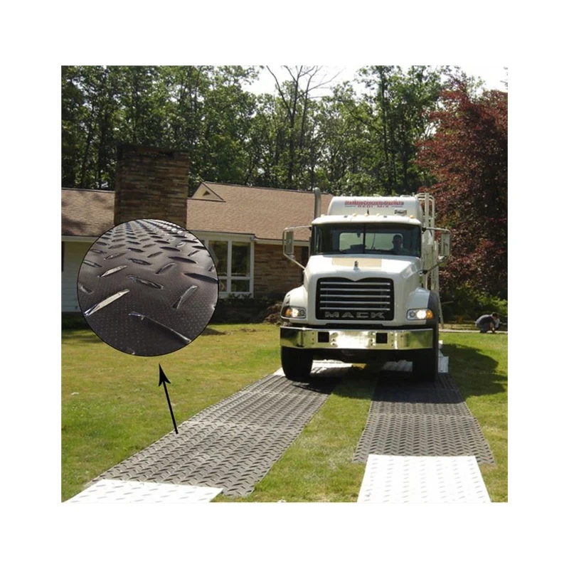 China good quality for architecture ISO Certificated Plastic HDPE 100 tons load capacity temporary road ground access mats