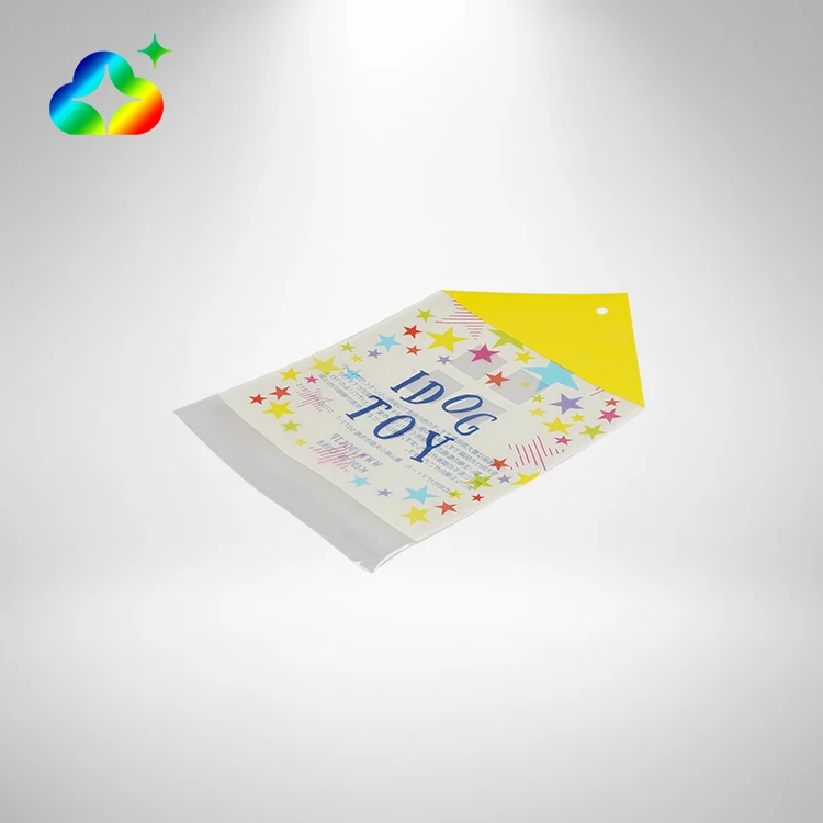 Custom Printing Transparent Packaging Cellophane Clear Self Adhesive Seal Plastic Opp Bags With Header Card