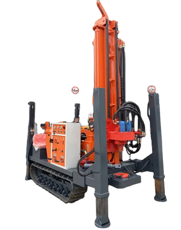 Hydraulic core drilling rig air compressor water well drill machine 200 meter water well drilling rig