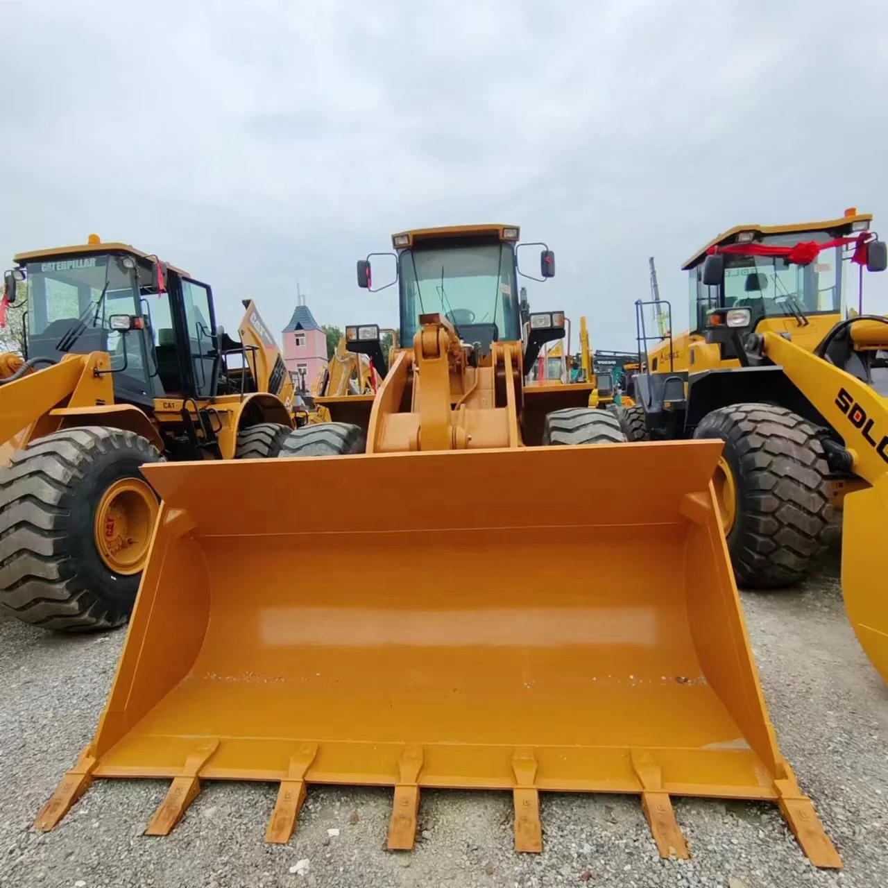 Подержанный погрузчик CAT 950H дешевая цена оригинальная краска хорошее состояние подержанный экскаватор-погрузчик