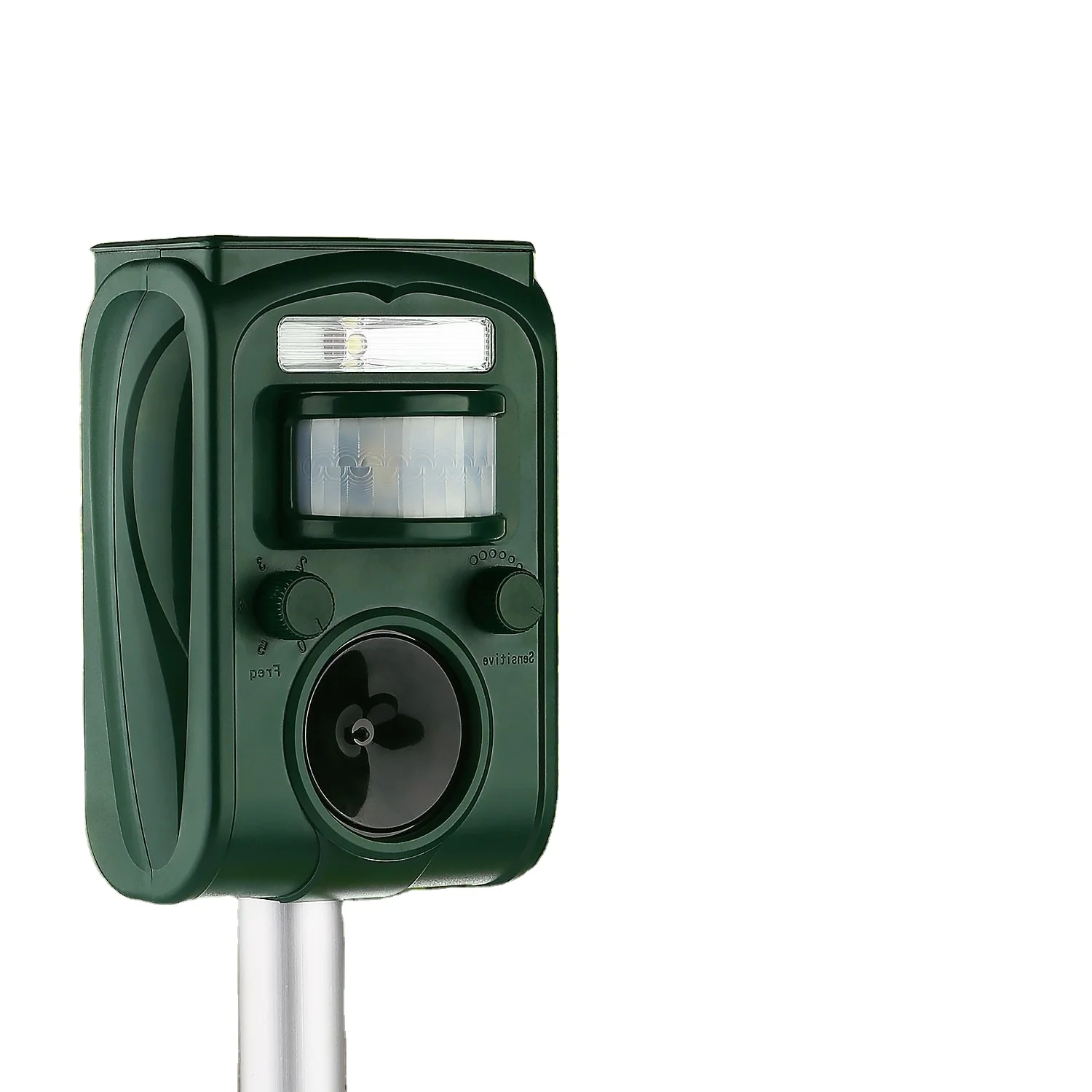 GH-501 Ultrasonic solar powered outdoor animal repeller device for garden use