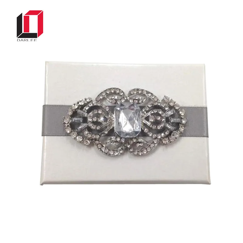 Luxury wholesale white elegant paper cardboard gift box package wedding invitation silk boxes