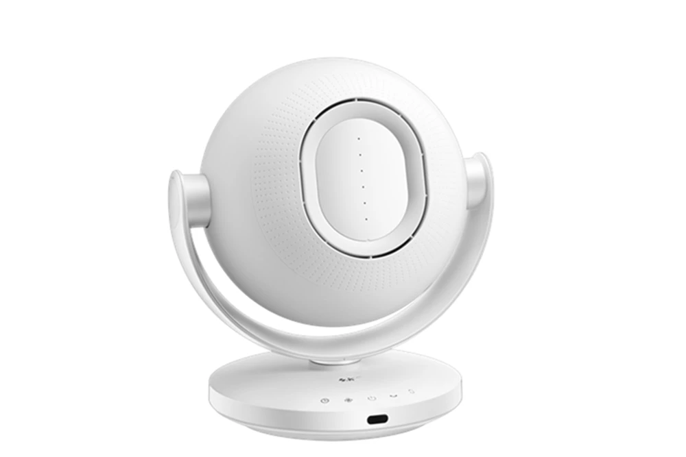Smart Home Appliance Electric Bladeless Table Fan Timing Digital Display Air Circulating Fan With Remote Control