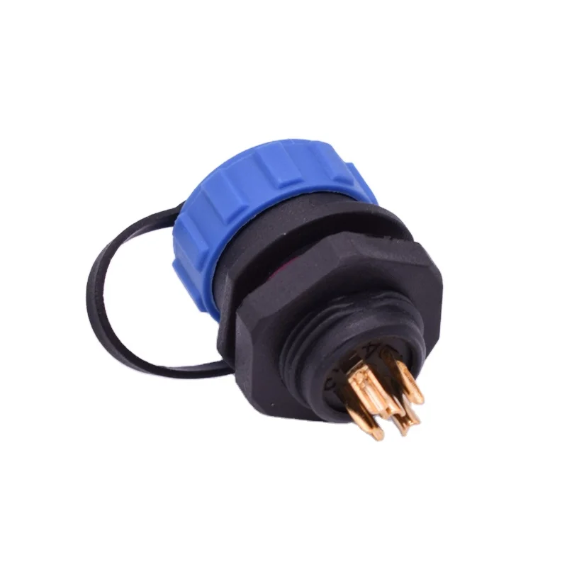 2 3 4 5 6 7 8 9 10 12 pins IP68 Plastic Circular waterproof SP13 SP17 SP21 cable connector