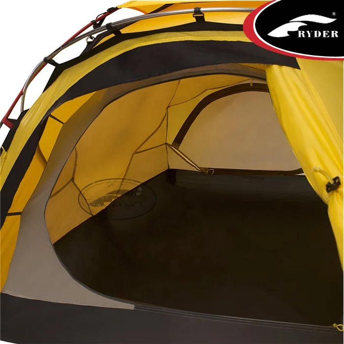 Professional High Altitude Windproof 2 Person 4 season Aluminum Geodesic Top Quality Tactical  Mountain Tent for Extreme Weather