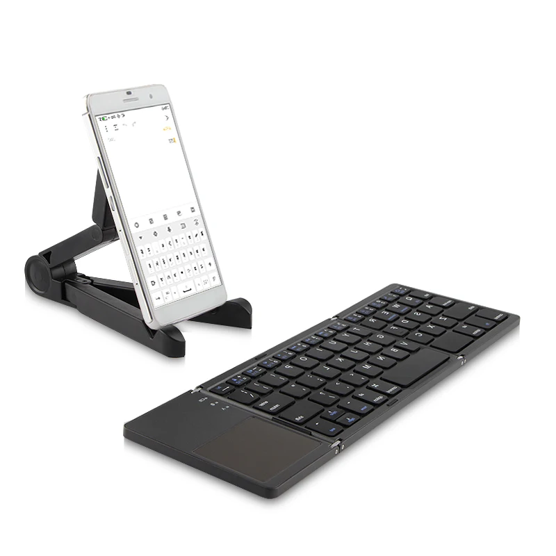 
for iPad Air 4th Gen Tablet Tri-fold foldable touchpad pu mobilephone mobile phone keypads with wrist rest with USB Backlit LED 