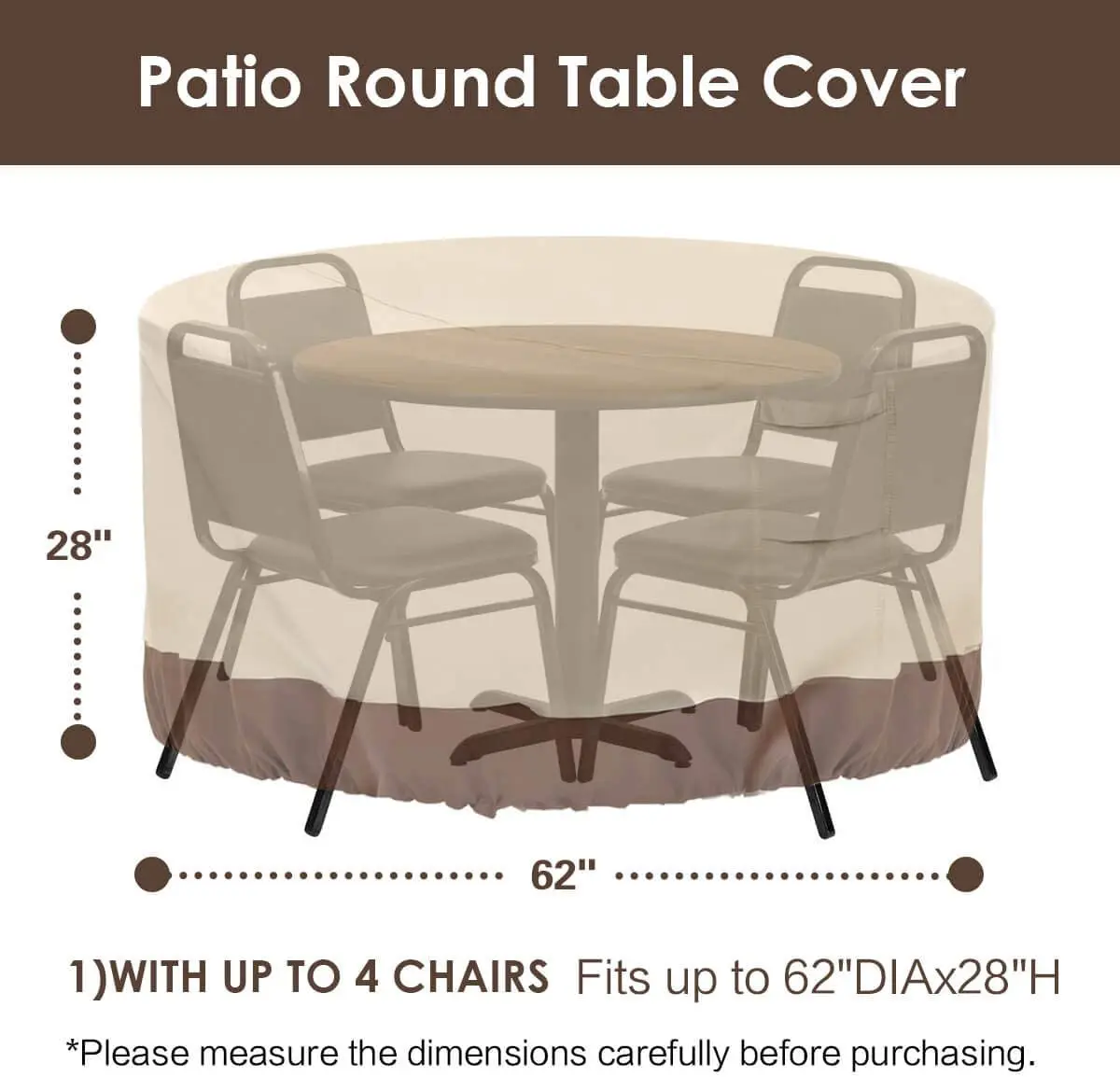  Furniture Dust Covers For Round Table Chair Sofa Outdoor Waterproof Patio Garden
