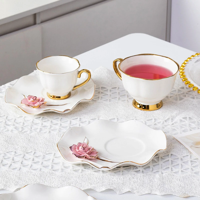 European 6 sets cup saucer tea and coffee cup sets gift box
