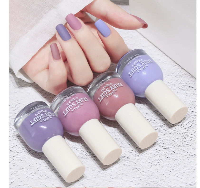 Hot Sale Frosted Fast Drying Oily Based Ladies Nail Polish Matte Nail Polish Base