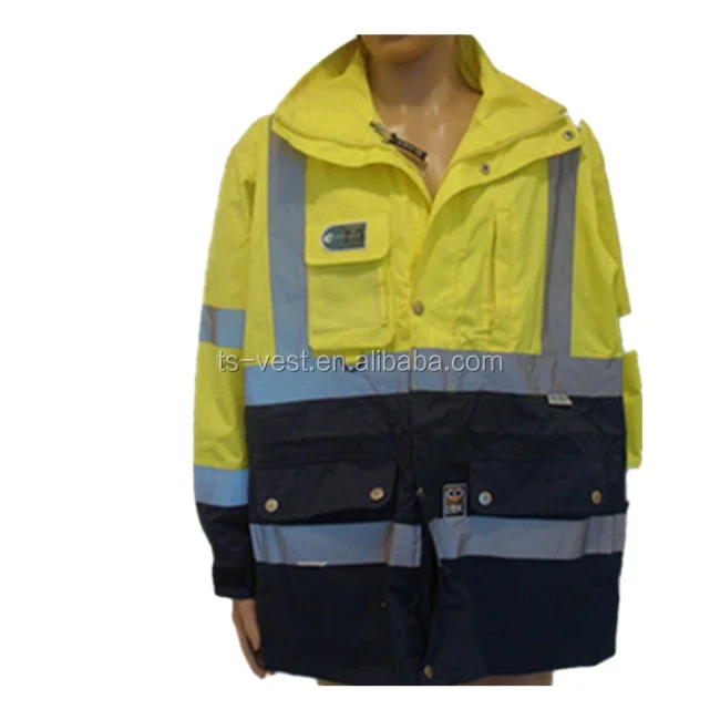 Winter Waterproof High Visibility Safety Jacket