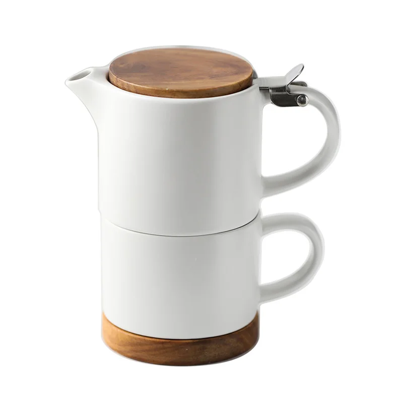 Ceramic Teapot And Cup Set Unique Kung Fu Tea Cup With Lid Coffee Mug Water Cup With Kettle Infuser Kitchen Teaware Drinkware