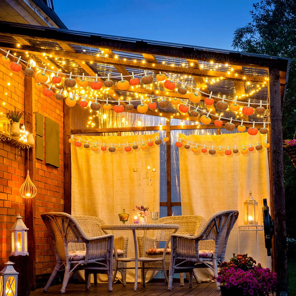 Hot Selling Thanksgiving Mini Pumpkin Halloween Home Decor Wall Hanging Ornament Decoration Felt Pumpkins Crafts Outdoor