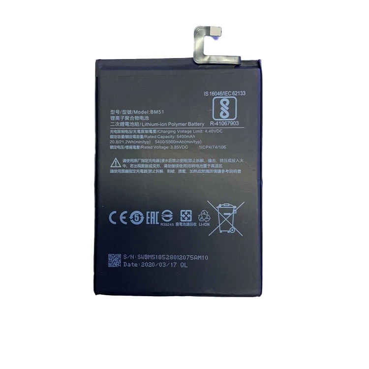 Good Quality 5200mah Smart Cellphone Replacement Li-ion Battery For Xiaomi