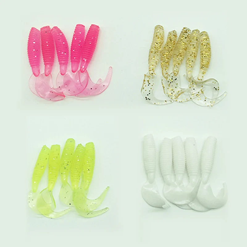 HYD 36pcs/box bionic worm bait kit silicone t tail soft fishing lures and jig lead head hook fishing tackle lure set