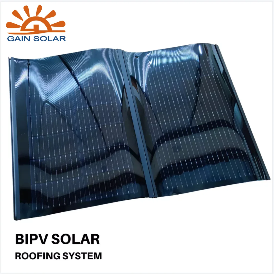 BIPV Flexible Roof Tiles Transparent Flexible Solar Panel Solar flat roof tile Solar Roof Tiles Photovoltaic