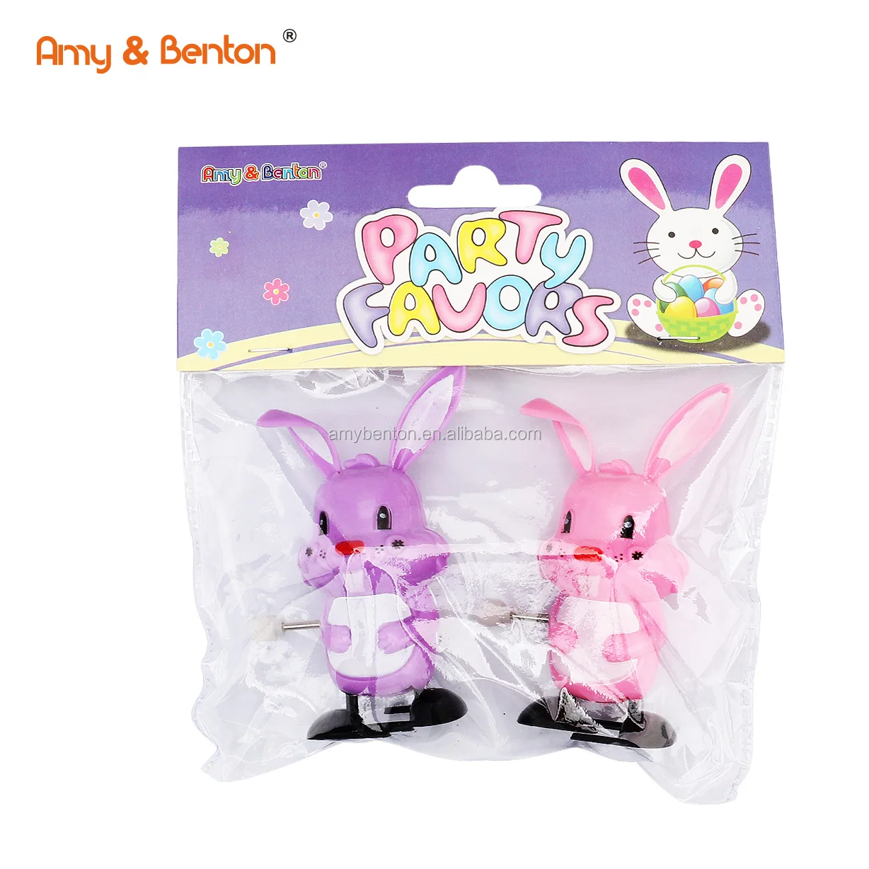 2022 Happy Easter Cute Easter bunny rabbit Wind-up Toys small wind up toys For Easter Party Decoration