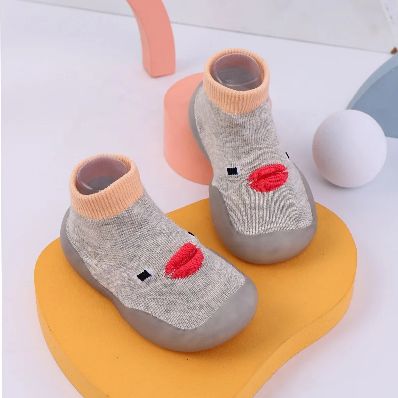 Новые хлопковые Милые 3D Мультяшные животные на заказ органические вязаные для новорожденных детские носки обувь детей