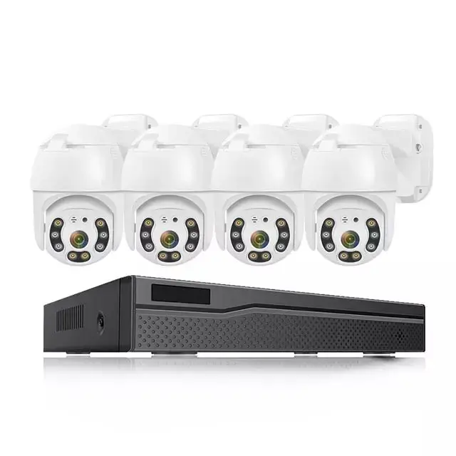 NVR Surveillance Camera System Set 3Mp 5Mp 4X Digital ZOOM 2CH 4CH Home CCTV Security Camera System